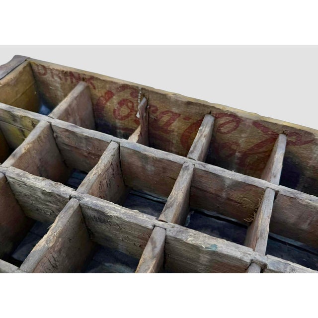 Yellow 1960’s Vintage Yellow Coca-Cola Wooden Delivery Crates & Wailuku, Maui Hawaii Bottle Trio For Sale - Image 8 of 16