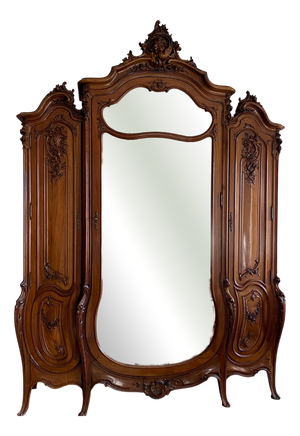 French Neo-Rococo Style Wardrobe, 1870s