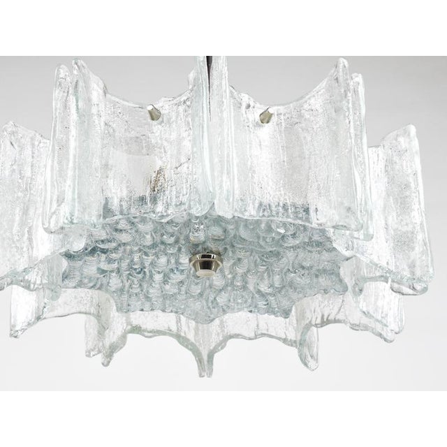 Vienna Ice Glass Star Chandelier by J. T. Kalmar for Kalmar, Austria, 1960s For Sale - Image 9 of 18