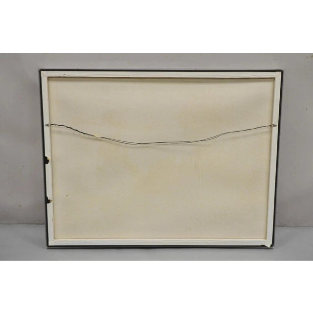 Late 20th Century "The Potter" by Acoma Art Large Cast Embossed Paper 3d Acrylic Shadow Box Frame For Sale - Image 10 of 12