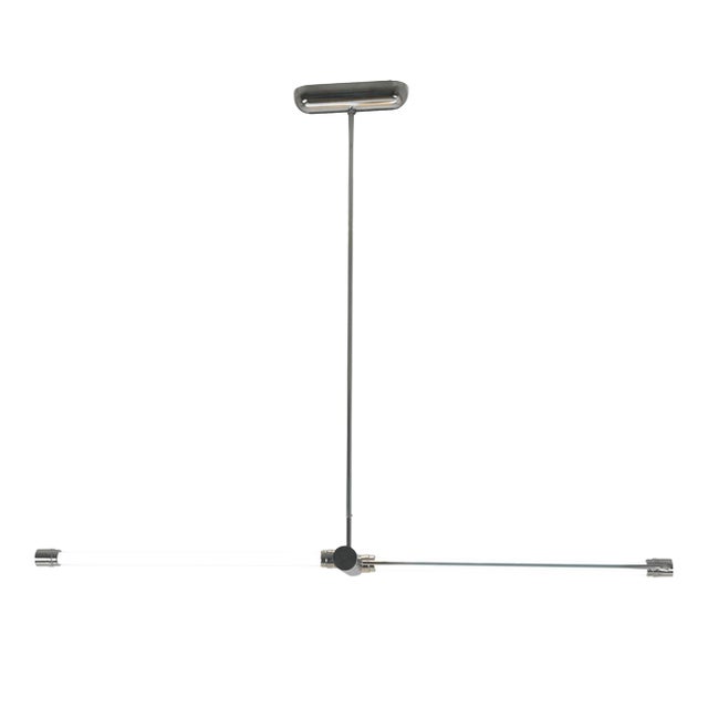 Steel Pipe Hanging Lamp, Germany, 1970s For Sale
