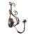 Antiqued Bronze Acanthus Leaf Wall Sconce For Sale