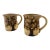 Vintage Studio Pottery Tree Mugs - Set of 2 For Sale