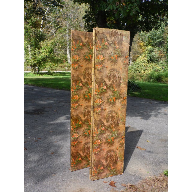 Vintage Room Divider 3 Panel Folding Changing Privacy Screen Chairish