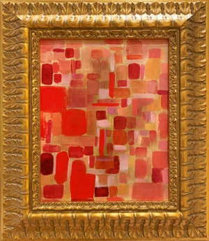 "N15" Contemporary Abstract Oil Painting on Canvas by Ko Bhamra, Framed