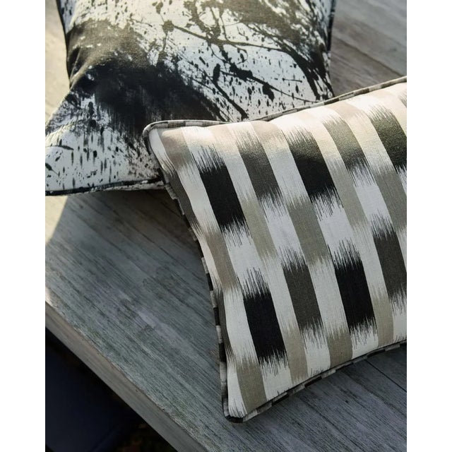 A fantastic coordinating fabric Utto has an Ikat edge creating a woven stripe in printed form using tonal colours in a...