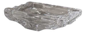 Large Structured Crystal Glass Ashtray from Sevres, France, 1970s