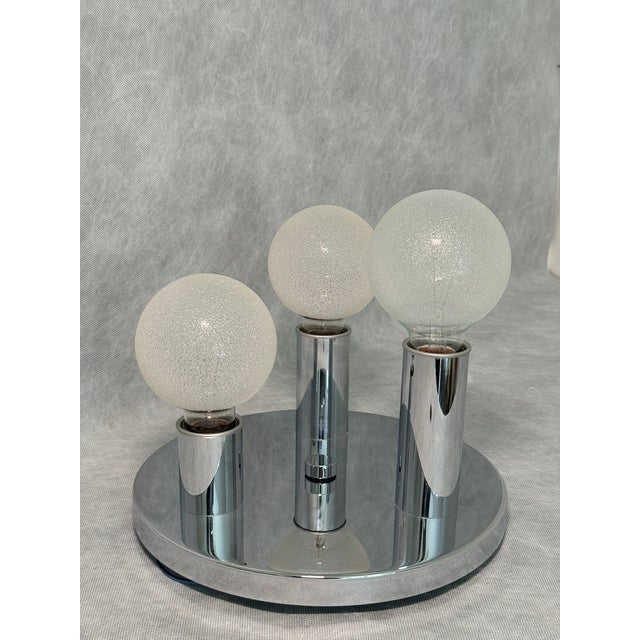 Space Age Ceiling Lamp with Three Decorative Glass Bulbs, 1970s For Sale - Image 9 of 9