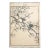 Imao Keinen, "Rosebud Cherry Blossom Higan Sakura and Willow Tit," 1891 First-Edition Antique Japanese Woodblock Print For Sale