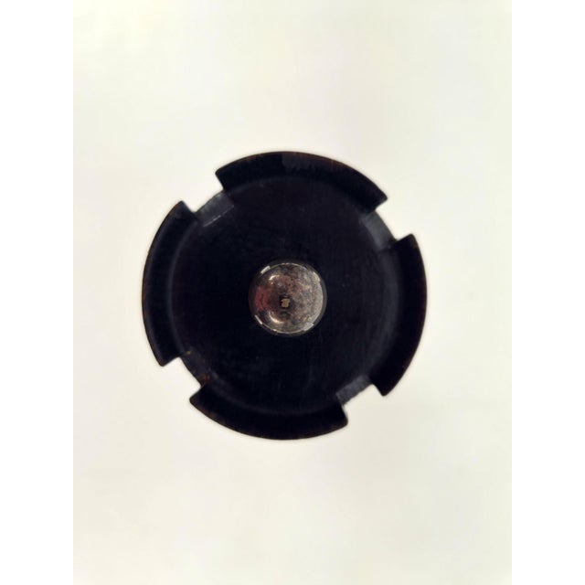 French Chess Tower Pewter Spice Mill, 1960 For Sale - Image 4 of 7