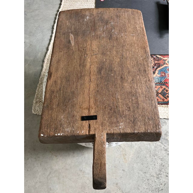 Antique French Hand-Hewn Wood Dough Trough For Sale - Image 12 of 12