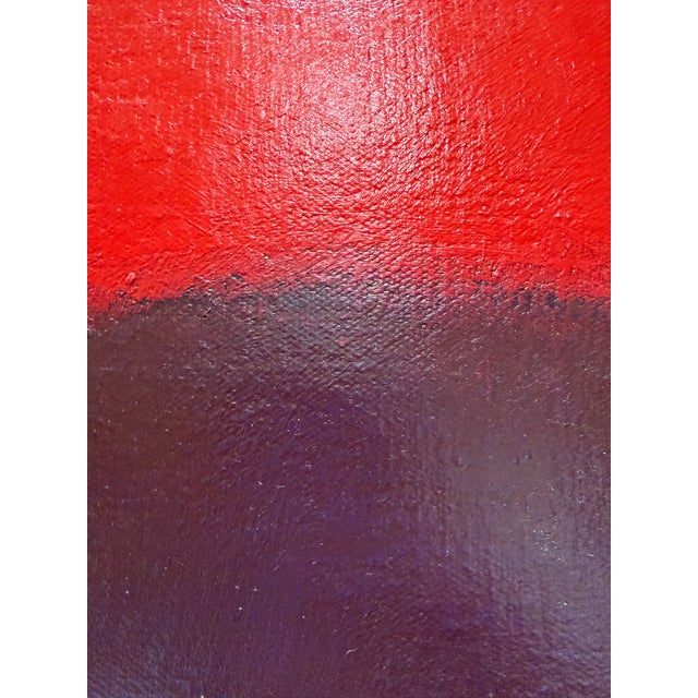 Red Monumental Mid-Century Modern Abstract Painting "Gran Signo Mágico" by Alvaro Herrán, 1971 For Sale - Image 8 of 8