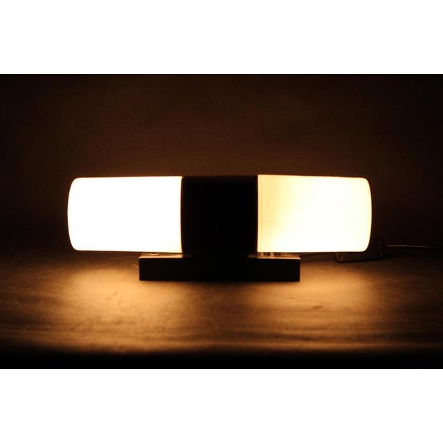 Mid-Century Wall Light in Bakelite and Glass, Czech, 1960s For Sale - Image 9 of 10