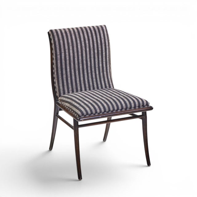 Robsjohn Gibbings for Widdicomb Mid Century Ebonized Walnut Dining Chairs - Set of 6 For Sale - Image 16 of 17