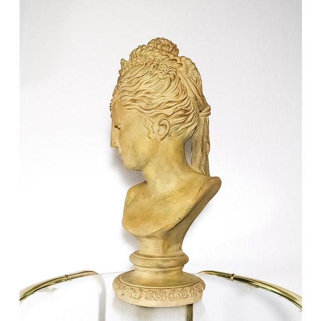 Early 21st Century Neoclassical Greek Goddess Bust Sculpture For Sale - Image 5 of 9