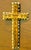 This beautiful mid-century crucifix was handcrafted in the Holy Land. The mother-of-pearl inlay is arranged in a handsome...