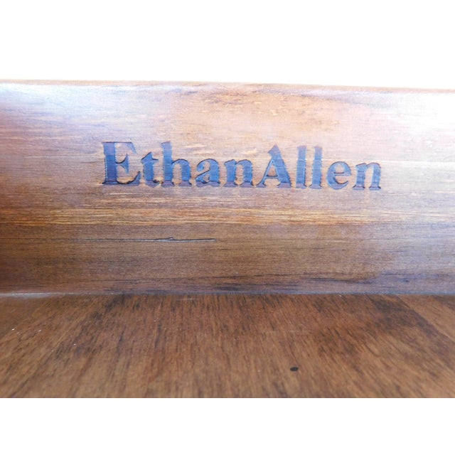 Late 20th Century Ethan Allen Country Craftsman Writing Desk 19-9303 Finish 219 For Sale - Image 5 of 17