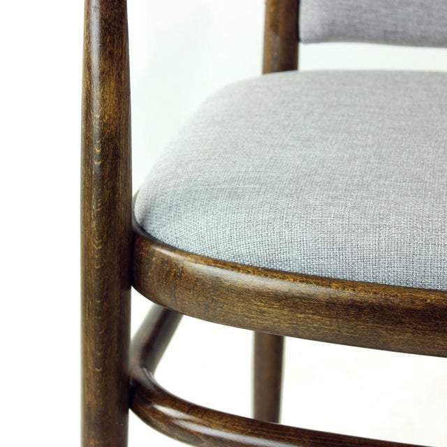 Bentwood Armchair, Czechoslovakia, 1950s For Sale - Image 3 of 11