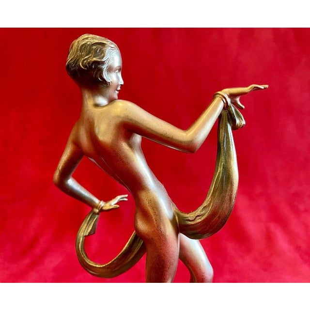 Metal Dancer in Bronze by Joseph Lorenzl For Sale - Image 7 of 11