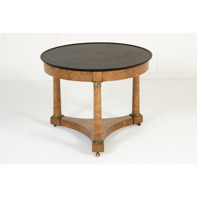 Antique French Burr Elm Guéridon, 1800s For Sale - Image 9 of 9