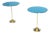 Model T2 Side Tables in Brass and Glass by Osvaldo Borsani, Italy, 1950s, Set of 2 For Sale