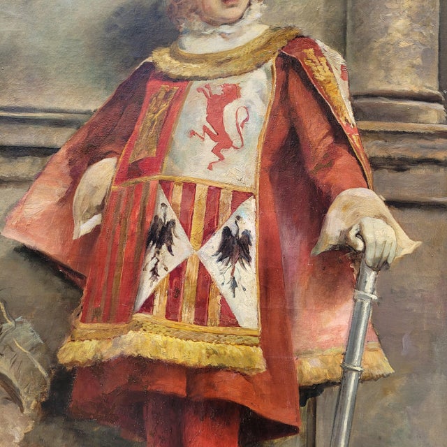 José Alcázar Tejedor, Macero Castellano, 1880, Oil on Canvas For Sale - Image 6 of 18