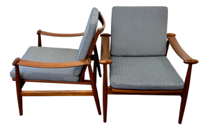 Armchairs by Finn Juhl for France & Son, 1950s, Set of 2