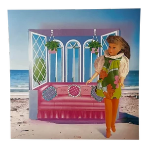 Art Print of 1960s Skipper, Barbie’s Little Sister, at the Beach.