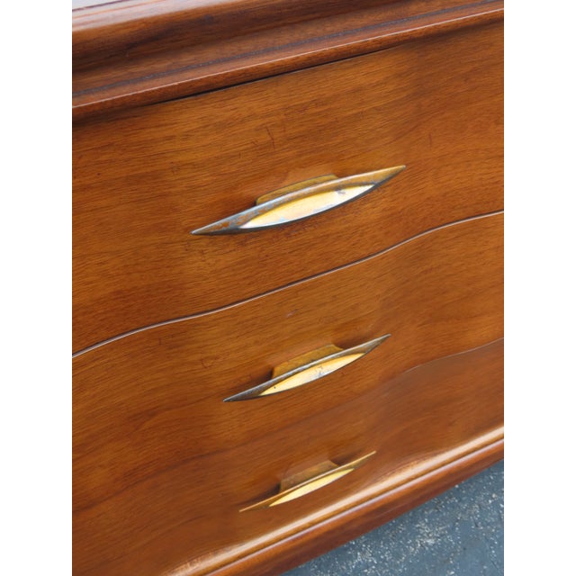 Kent Coffey Mid Century Modern Long Dresser Bathroom Vanity 6892 For Sale - Image 10 of 15