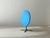 A distinctive Swiss garden table by BIGLA Sissach with a folding round tabletop and a functionalist, industrial design....