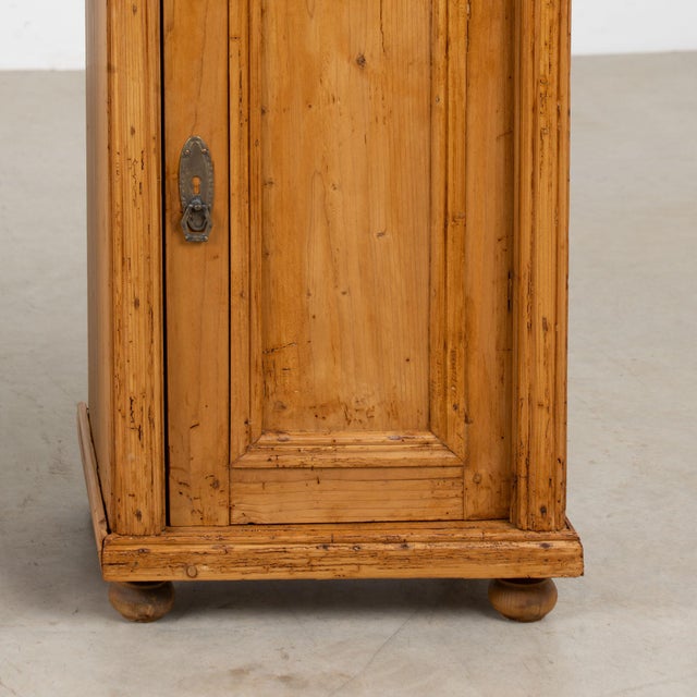 Pair of Late 19th Century Hungarian Pine Tall Nightstands For Sale - Image 15 of 16