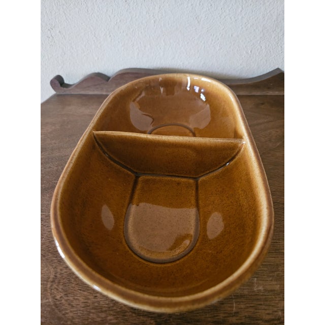 Vintage McCoy Oval Ceramic Dish #7038 For Sale - Image 6 of 12