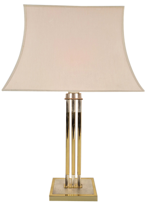 Brass Table Lamp from Deknudt, Belgium, 1978