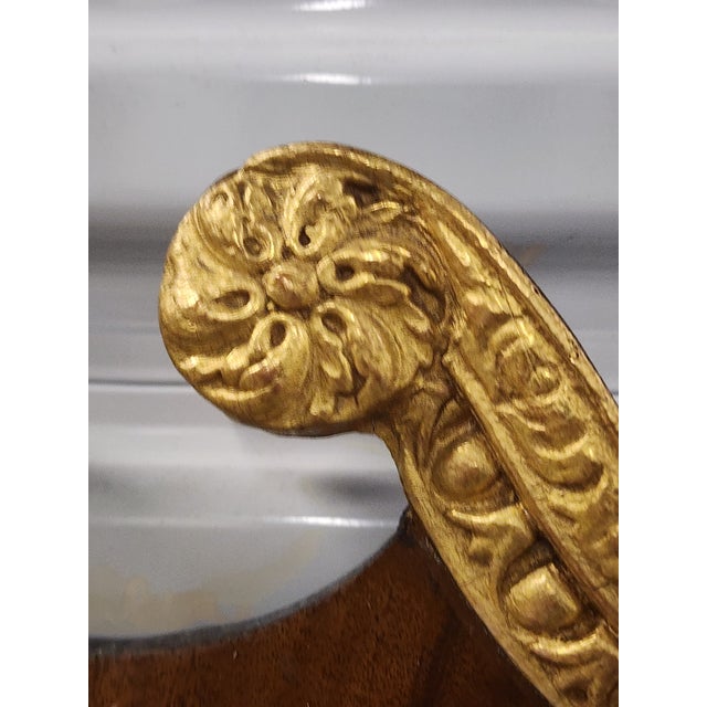 Antique Georgian Style Mahagony Giltwood Mirror For Sale - Image 10 of 16