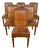 Art Deco Side Chairs in Carved Walnut attributed to Gauthier-Poinsignon, 1920s, Set of 6 For Sale