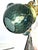Italian Gold Chandelier Sputnik in Murano Glass Style Green "Balloton" For Sale - Image 4 of 9