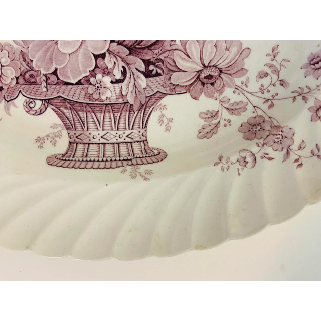 Staffordshire Vintage Charlotte Staffordshire Serving Plate For Sale - Image 4 of 6