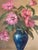 Mid 20th‑Century Vase With Flowers — Rich Classical Still Life Oil on Board, Signed For Sale - Image 14 of 15