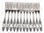 12 Dessert Forks in Silver, 1890s, Set of 12 For Sale