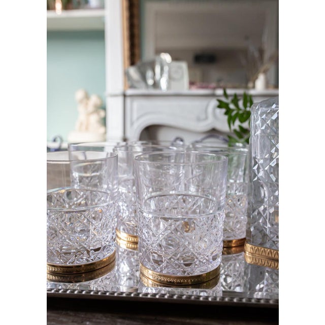 Baccarat Whiskey Set with Decanter and Glasses Set of 9 Chairish