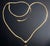 Contemporary Italian 14k Gold Herringbone Chain Necklace With Solitaire Diamond From Vicenza, Italy. For Sale - Image 3 of 6