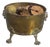 Antique Brass Log Bin, 1910 For Sale