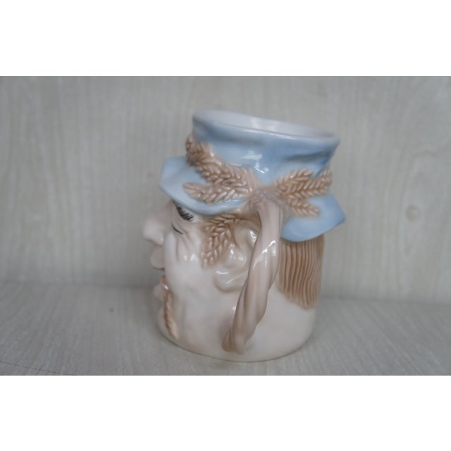 1980s English Royal Doulton John Barleycorn Tankard Folk Character Toby Jug For Sale - Image 6 of 13
