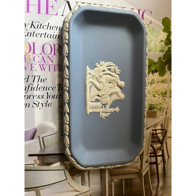 Wedgwood Mid 20th Century Blue Wedgwood Tray For Sale - Image 4 of 6