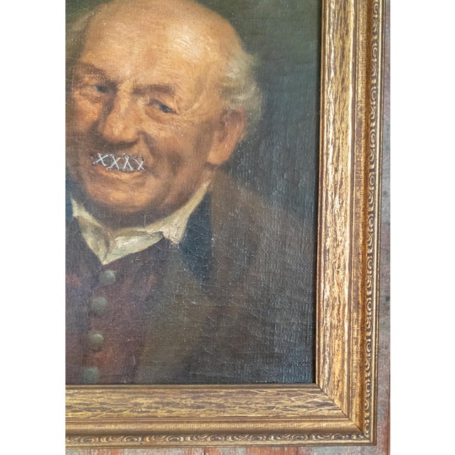 19th Century Pair of Portraits of Husband and Wife "Marital Bliss" For Sale - Image 15 of 18