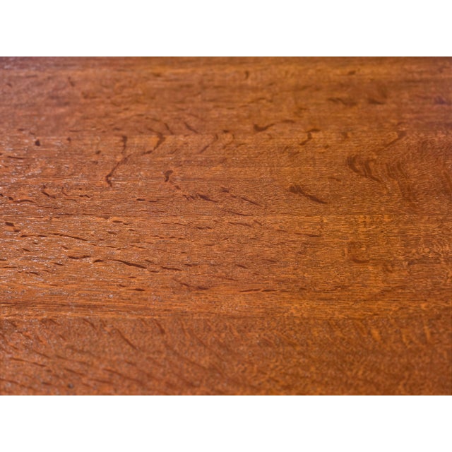 Antique Victorian 1880s Hunzinger Loly Pop Side Table Quater Sawn Oak For Sale - Image 9 of 11