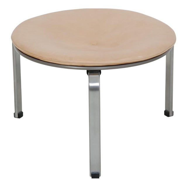 PK33 Stool in Leather by Poul Kjærholm, 2017 For Sale