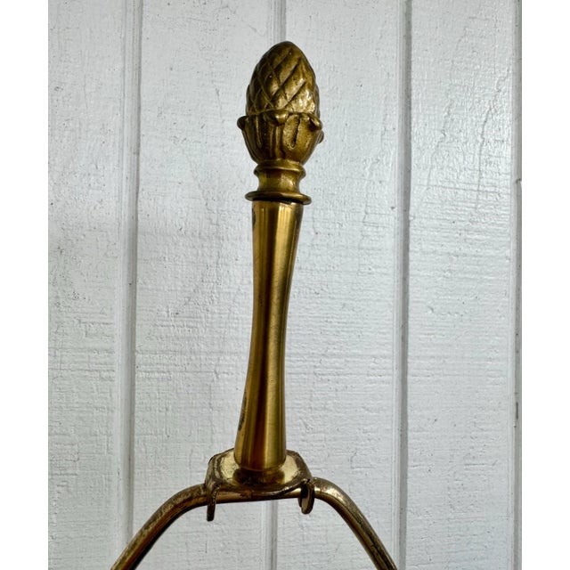 Late 20th Century Fine Glass and Brass Classic Paul Hanson Lamp in the Form and Style of Baccarat For Sale - Image 9 of 10