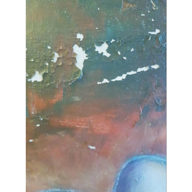 Justin Pelissier, Les 3 Saintes Amarie, 1970s, Oil on Canvas For Sale - Image 14 of 17