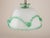 Antique Murano Glass Pendant Light Arsenic Jade Light Green Opaline For Sale - Image 12 of 14